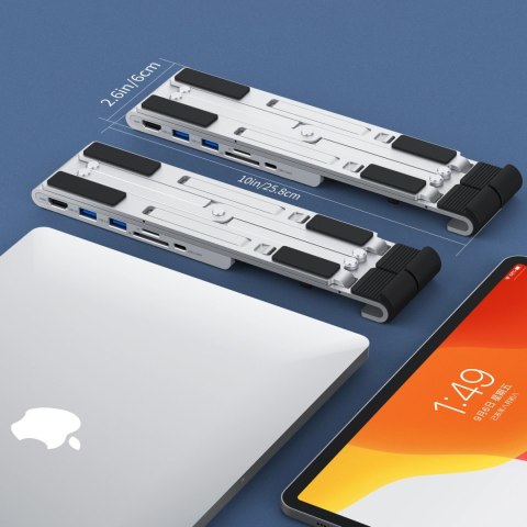 Podstawka stacja do laptopa PD USB-C HDMI 2xUSB-A 1xUSB-C 1xSD 1xTF czarny CHOETECH Podstawka stacja do laptopa PD USB-C HDMI 2xUSB-A 1xUSB-C 1xSD 1xTF czarny CHOETECH