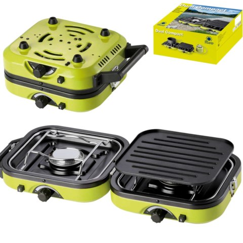 Kuchenka turystyczna na kemping podwójna DUAL COMPACT + GRILL MEVA Kuchenka turystyczna na kemping podwójna DUAL COMPACT + GRILL MEVA