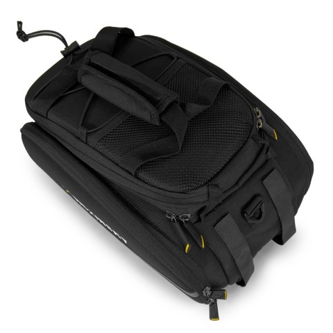 Duża torba rowerowa na bagażnik 35l + pokrowiec przeciwdeszczowy czarny WOZINSKY Duża torba rowerowa na bagażnik 35l + pokrowiec przeciwdeszczowy czarny WOZINSKY