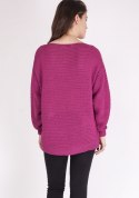 Sweter Beatrix SWE 097 Amarantowy Amarant M