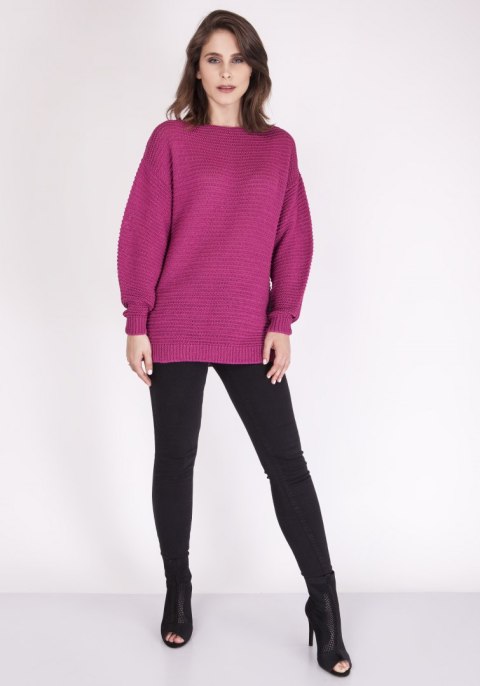 Sweter Beatrix SWE 097 Amarantowy Amarant S Sweter Beatrix SWE 097 Amarantowy Amarant S