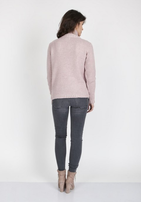Sweter Estelle SWE 121 Pudrowy róż Pudrowy Róż S Sweter Estelle SWE 121 Pudrowy róż Pudrowy Róż S