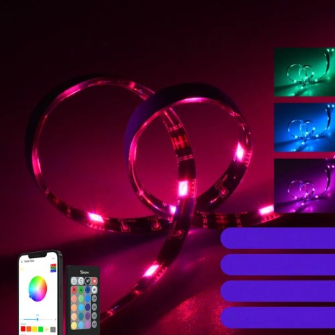 Taśma LED inteligentna wodoodporna RGB pilot zasilacz WiFi 5m SONOFF Taśma LED inteligentna wodoodporna RGB pilot zasilacz WiFi 5m SONOFF