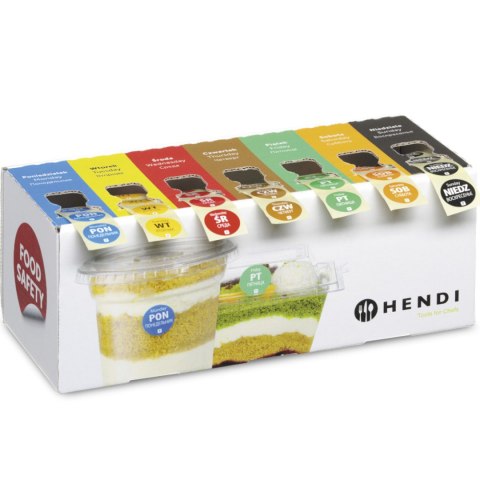 Zestaw etykiet jednorazowych food safety na każdy dzień tygodnia z podajnikiem - Hendi 850299 Hendi Zestaw etykiet jednorazowych food safety na każdy dzień tygodnia z podajnikiem - Hendi 850299 Hendi