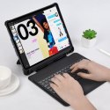 Etui pokrowiec Keyboard Case do iPad Pro 12.9" + bezprzewodowa klawiatura Bluetooth czarny CHOETECH