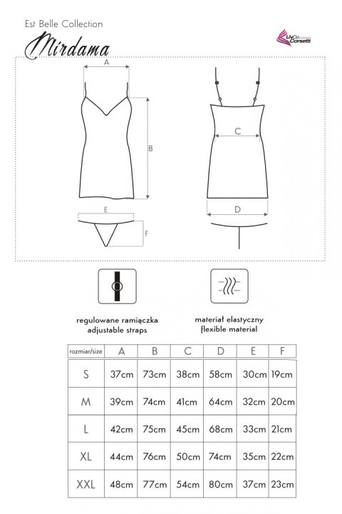 Koszulka Mirdama Black + stringi GRATIS! Czarny M Koszulka Mirdama Black + stringi GRATIS! Czarny M