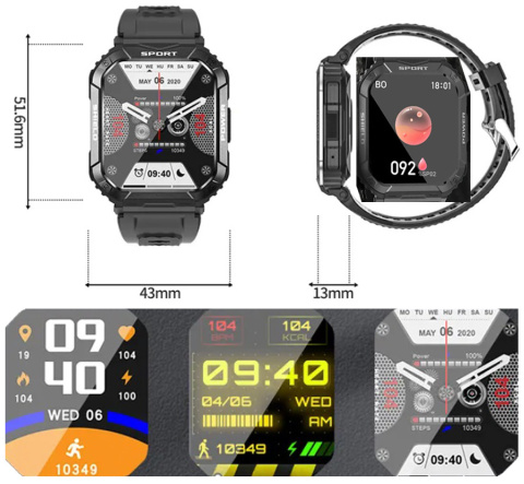 Smartwatch inteligentny zegarek sport i zdrowie Smartwatch inteligentny zegarek sport i zdrowie