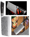 Tasak szefa kuchni Santoku uniwersalny i ładny design