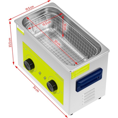 Myjka wanna ultradźwiękowa oczyszczacz 4.5 l 120 W Ulsonix Myjka wanna ultradźwiękowa oczyszczacz 4.5 l 120 W Ulsonix