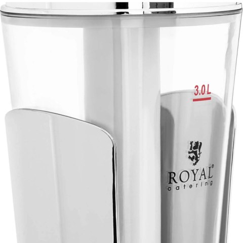 Dyspenser dozownik chłodzący do soków napojów z oświetleniem LED 3 l Royal Catering Dyspenser dozownik chłodzący do soków napojów z oświetleniem LED 3 l Royal Catering