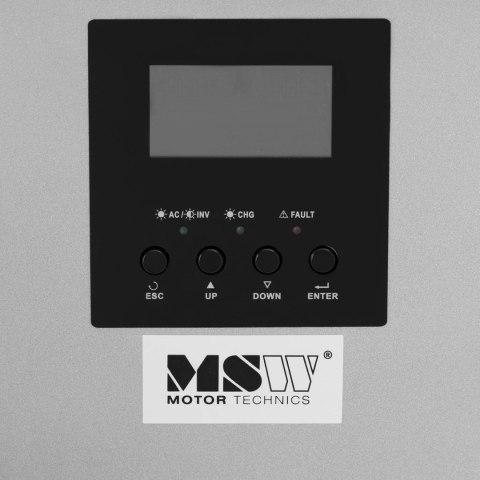 Falownik inwerter solarny off-grid do fotowoltaiki LCD 1000 VA MSW Falownik inwerter solarny off-grid do fotowoltaiki LCD 1000 VA MSW