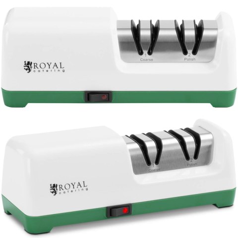 Ostrzałka do noży elektryczna diamentowa 2 poziomy 20 W Royal Catering Ostrzałka do noży elektryczna diamentowa 2 poziomy 20 W Royal Catering