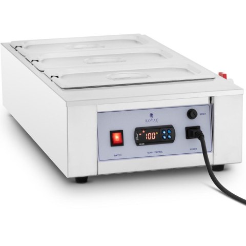 Podgrzewacz do czekolady sosów polew elektryczny 3 x 3.2 l 1500 W Royal Catering Podgrzewacz do czekolady sosów polew elektryczny 3 x 3.2 l 1500 W Royal Catering