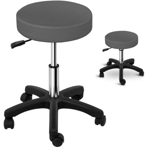 Taboret stołek kosmetyczny obrotowy na kółkach Physa AVERSA - szary Physa Taboret stołek kosmetyczny obrotowy na kółkach Physa AVERSA - szary Physa