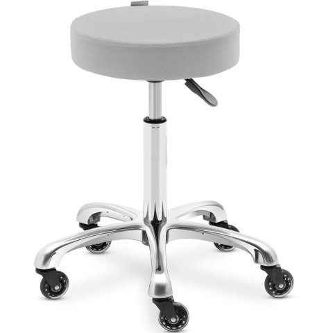Taboret stołek kosmetyczny obrotowy na kółkach WORCESTER - jasnoszary Physa Taboret stołek kosmetyczny obrotowy na kółkach WORCESTER - jasnoszary Physa