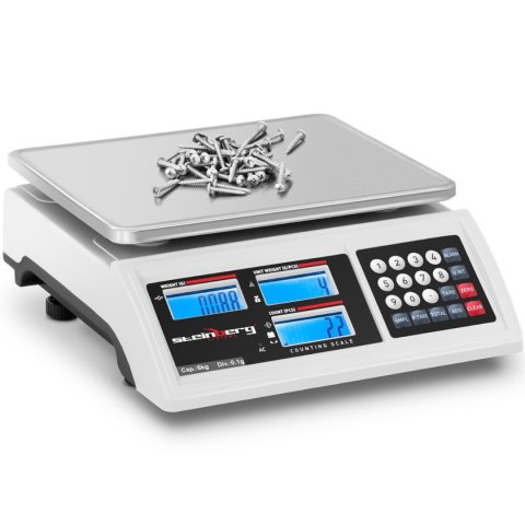 Waga sklepowa handlowa licząca LCD RS232 6000 g / 0.1 g Steinberg Systems Waga sklepowa handlowa licząca LCD RS232 6000 g / 0.1 g Steinberg Systems