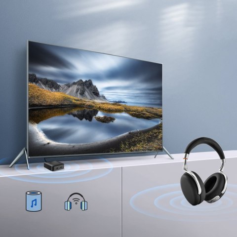 2w1 Nadajnik + odbiornik transmiter Bluetooth 5.0 do muzyki czarny UGREEN 2w1 Nadajnik + odbiornik transmiter Bluetooth 5.0 do muzyki czarny UGREEN
