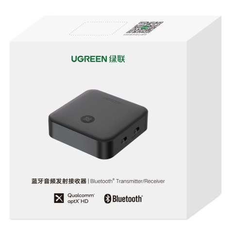 2w1 Nadajnik + odbiornik transmiter Bluetooth 5.0 do muzyki czarny UGREEN 2w1 Nadajnik + odbiornik transmiter Bluetooth 5.0 do muzyki czarny UGREEN