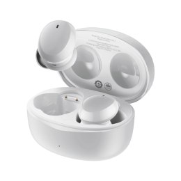 Bezprzewodowe słuchawki TWS Bluetooth 5.2 wodoodporne IP55 Bowie E2 biały BASEUS