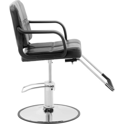 Fotel fryzjerski barberski kosmetyczny z podnóżkiem Physa EPSOM - czarny Physa Fotel fryzjerski barberski kosmetyczny z podnóżkiem Physa EPSOM - czarny Physa