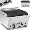 Grill lawowy na gaz ziemny ryflowany 50 x 47 cm 2 x 7200 W Royal Catering