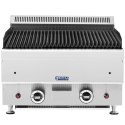 Grill lawowy na gaz ziemny ryflowany 50 x 47 cm 2 x 7200 W Royal Catering