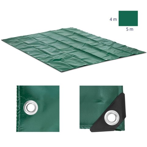 Plandeka płachta ochronna okryciowa z oczkami PVC 650 g/m2 500 x 400 cm WIESENFIELD Plandeka płachta ochronna okryciowa z oczkami PVC 650 g/m2 500 x 400 cm WIESENFIELD