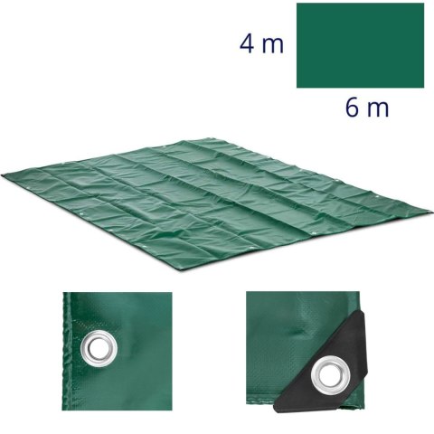 Plandeka płachta ochronna okryciowa z oczkami PVC 650 g/m2 600 x 400 cm WIESENFIELD Plandeka płachta ochronna okryciowa z oczkami PVC 650 g/m2 600 x 400 cm WIESENFIELD