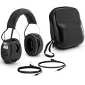 Słuchawki wygłuszające aktywne zagłuszki ochronne z radiem AUX MP3 Bluetooth - czarne MSW