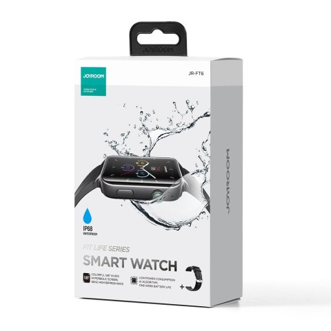 Smartwatch JR-FT6 zegarek sportowy IP68 z funkcją odbierania połączeń JOYROOM Smartwatch JR-FT6 zegarek sportowy IP68 z funkcją odbierania połączeń JOYROOM