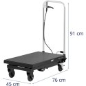 Wózek stołowy nożycowy do transportu podnoszenia 708 x 405 mm 150 kg MSW