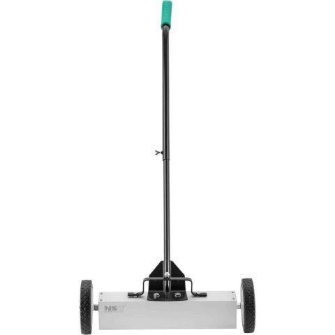 Miotła zamiatarka magnetyczna do zbierania opiłków gwoździ na kółkach szer. 45 cm MSW Miotła zamiatarka magnetyczna do zbierania opiłków gwoździ na kółkach szer. 45 cm MSW
