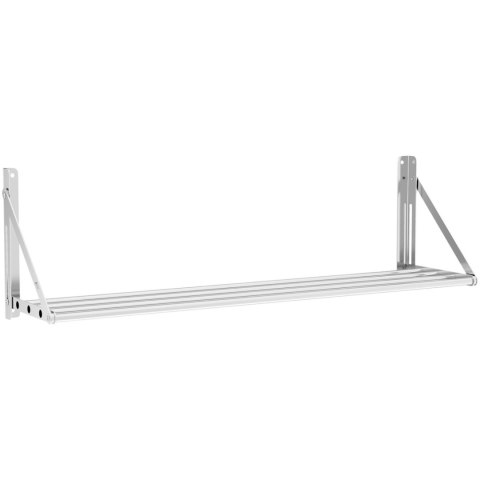 Półka ścienna składana ze stali nierdzewnej do 40 kg 120 x 45 cm Royal Catering Półka ścienna składana ze stali nierdzewnej do 40 kg 120 x 45 cm Royal Catering