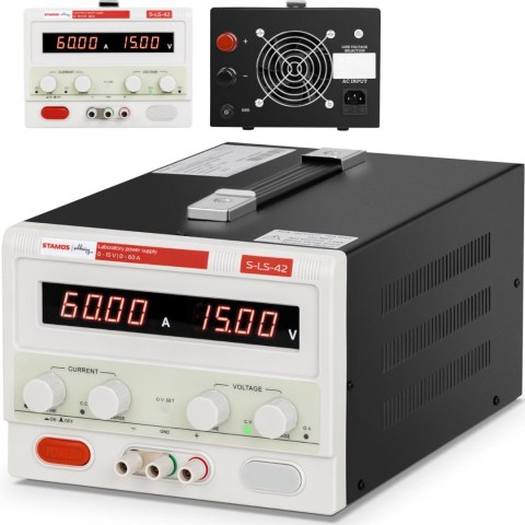 Zasilacz laboratoryjny serwisowy 0-15 V 0-60 A DC 900 W LED Stamos Soldering Zasilacz laboratoryjny serwisowy 0-15 V 0-60 A DC 900 W LED Stamos Soldering