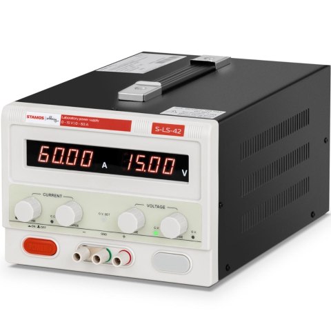Zasilacz laboratoryjny serwisowy 0-15 V 0-60 A DC 900 W LED Stamos Soldering Zasilacz laboratoryjny serwisowy 0-15 V 0-60 A DC 900 W LED Stamos Soldering