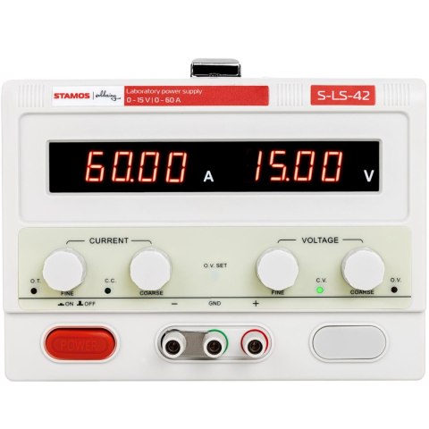 Zasilacz laboratoryjny serwisowy 0-15 V 0-60 A DC 900 W LED Stamos Soldering Zasilacz laboratoryjny serwisowy 0-15 V 0-60 A DC 900 W LED Stamos Soldering