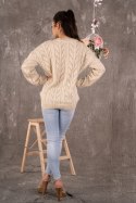 Sweter Marynesta Beige Beige ONE SIZE