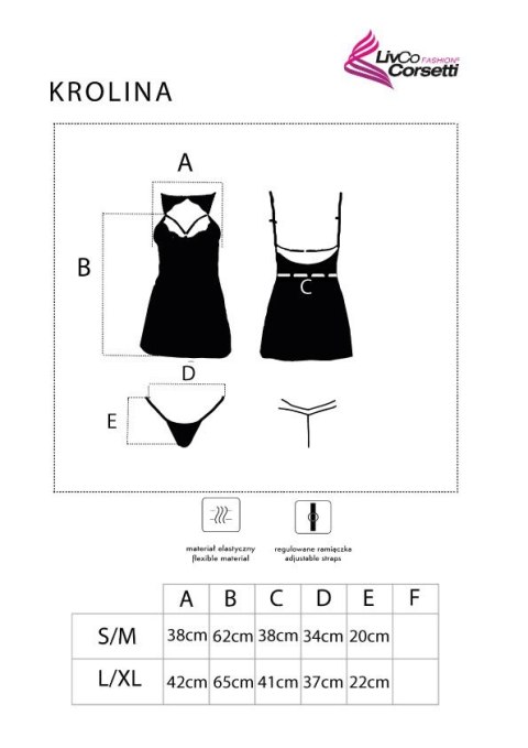 Koszulka Krolina Czarny S/M Koszulka Krolina Czarny S/M