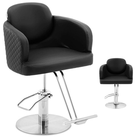 Fotel fryzjerski barberski kosmetyczny z podnóżkiem Physa WINSFORD - czarny Physa