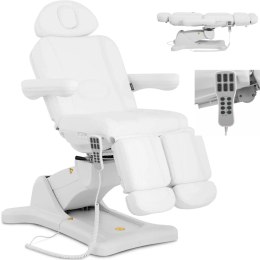 Fotel kosmetyczny podologiczny do tatuażu manicure spa elektryczny EQUITOS - biały Physa