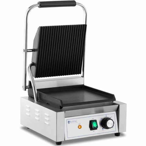 Grill kontaktowy elektryczny płyta gładka i ryflowana 23 x 22 cm 1800 W Royal Catering Grill kontaktowy elektryczny płyta gładka i ryflowana 23 x 22 cm 1800 W Royal Catering
