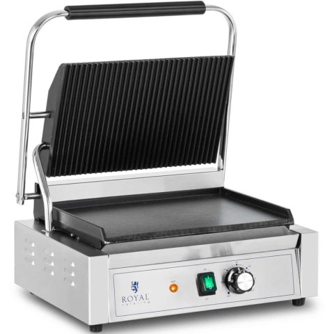 Grill kontaktowy elektryczny płyta gładka i ryflowana 33 x 22 cm 2200 W Royal Catering Grill kontaktowy elektryczny płyta gładka i ryflowana 33 x 22 cm 2200 W Royal Catering