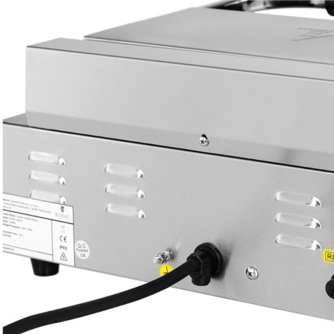 Grill kontaktowy elektryczny płyta gładka i ryflowana 33 x 22 cm 2200 W Royal Catering Grill kontaktowy elektryczny płyta gładka i ryflowana 33 x 22 cm 2200 W Royal Catering