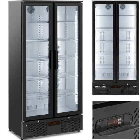 Lodówka chłodziarka barowa na napoje 2-drzwiowa przeszklona 458 l 295 W Royal Catering Lodówka chłodziarka barowa na napoje 2-drzwiowa przeszklona 458 l 295 W Royal Catering