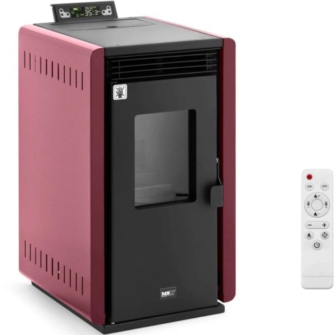 Piec piecyk kominek na pellet wolnostojący z pilotem 50-150 m3 6000 W MSW Piec piecyk kominek na pellet wolnostojący z pilotem 50-150 m3 6000 W MSW