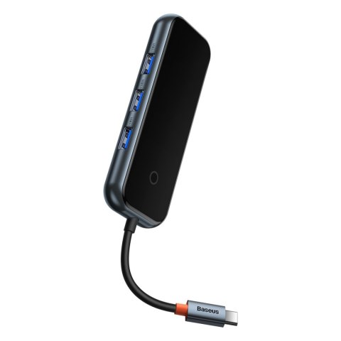 AcmeJoy HUB 4-portowy USB-C 3xUSB 3.0 ciemnoszary BASEUS AcmeJoy HUB 4-portowy USB-C 3xUSB 3.0 ciemnoszary BASEUS