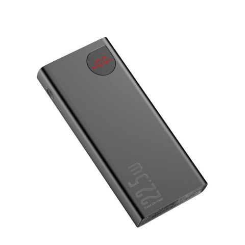 Adaman powerbank z szybkim ładowaniem 20000mAh 22.5W kabel USB-C 0.3m czarny BASEUS Adaman powerbank z szybkim ładowaniem 20000mAh 22.5W kabel USB-C 0.3m czarny BASEUS