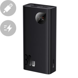 Adaman2 powerbank z wyświetlaczem 10000mAh 2xUSB USB-C Overseas Edition czarny BASEUS