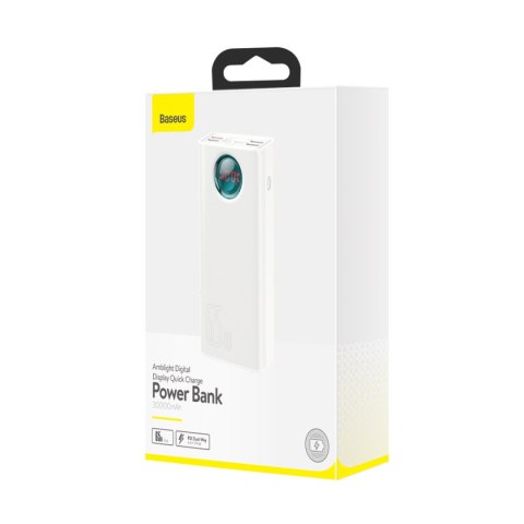 Amblight powerbank 65W 30000mAh Overseas Edition biały BASEUS Amblight powerbank 65W 30000mAh Overseas Edition biały BASEUS