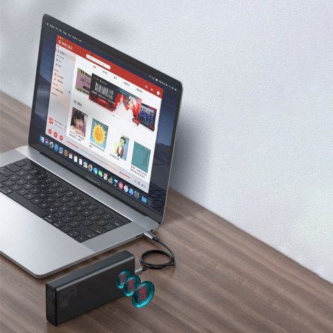 Amblight powerbank 65W 30000mAh Overseas Edition biały BASEUS Amblight powerbank 65W 30000mAh Overseas Edition biały BASEUS